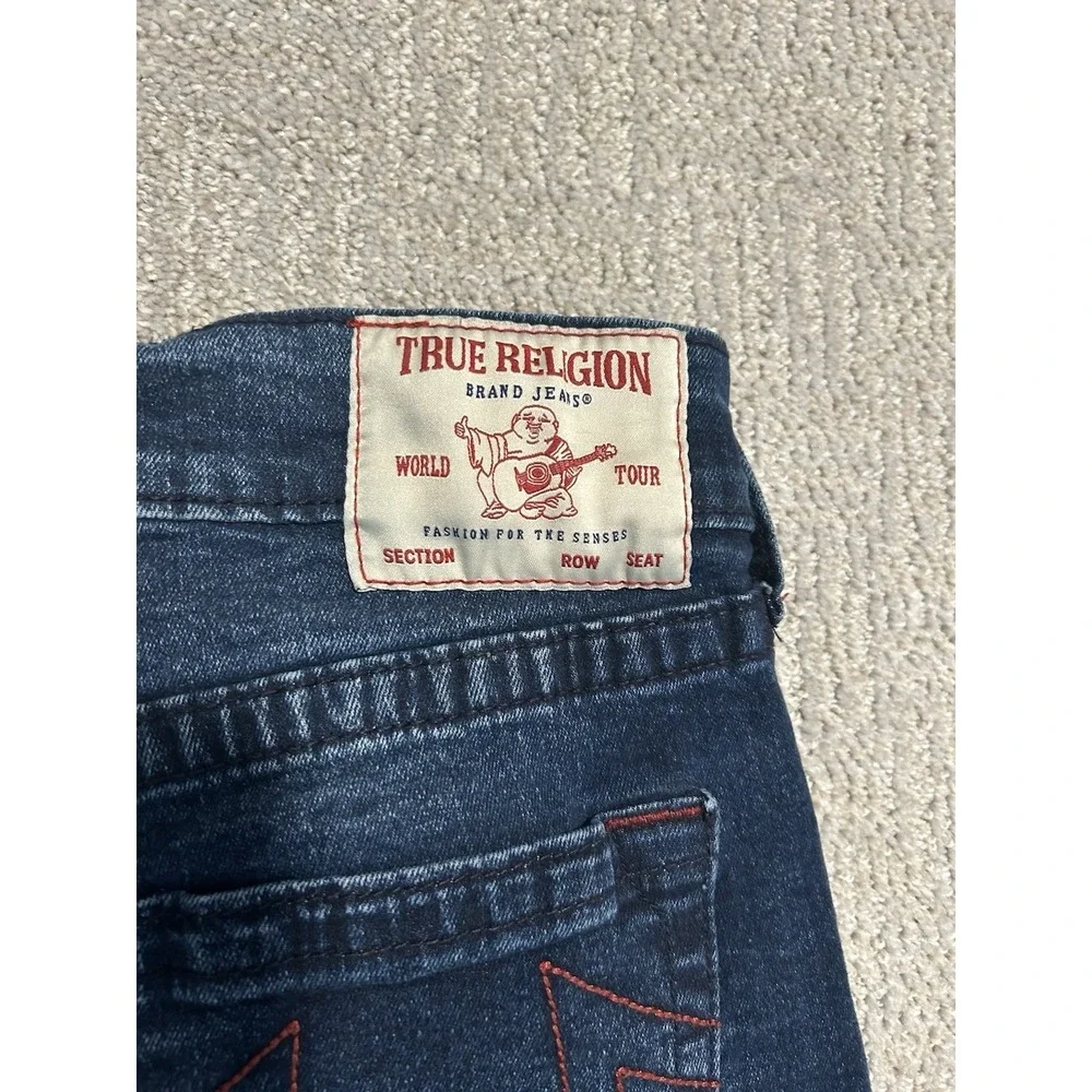 True Religion Ricky Flap Relaxed Straight Denim‎ Blue Jeans Men's Sz 29
